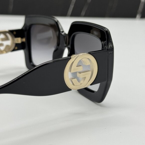 NEW GUCCI GG1022S 001 BLACK WOMEN SUNGLASSES - Picture 10 of 14